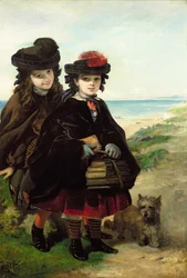 Camino a la escuela, 1860